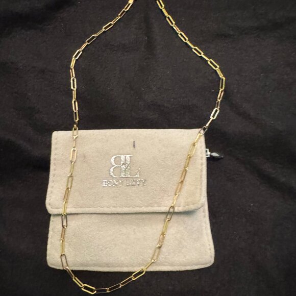 Bony Levy Jewelry - Bony Levy 14K Gold Paper Clip Chain Necklace